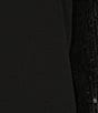 Color:Black - Image 3 - Long Sleeve Crew Neck Sequin 2-Piece Top and Pants Set