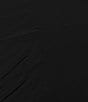 Marina Plus Size Boat Neck Long Beaded Sleeve Elastic Cuff Back Slit Matte Jersey Gown, Color:Black - Image 5