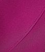Color:Fuchsia - Image 3 - Plus Size Chiffon Drape Cowl Neck 3/4 Sleeve Sheath Dress