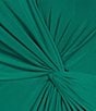 Marina Plus Size Knot Front One Shoulder Sheath Dress, Color:Kelly Green - Image 3