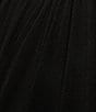 Color:Black - Image 3 - Plus Size Sleeveless Rhinestone Mock Neck Trapeze Gown