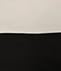 Color:Black/Ivory - Image 3 - Plus Size Sleeveless Strapless Color Block Scuba Crepe Jumpsuit