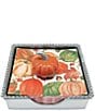 Mariposa Orange Pumpkin Beaded Collection Napkin Box Set - Image 1