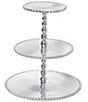 Mariposa Pearled Collection Beaded 3-Tiered Cupcake Server - Image 1