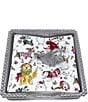Mariposa Sitting Lab With Red Hat Beaded Collection Napkin Box - Image 1