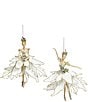 Mark Roberts Ballerina Ornaments, Set of 2, Color:Ivory - Image 1