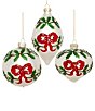 Mark Roberts Festive Holly Bow Ornament, Box Of 6 - Image 1