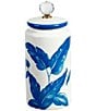Mark Roberts Floral Decorative Jar with Lid, Color:Blue - Image 1
