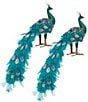 Mark Roberts Glamorous Peacock, Set of 2 - Image 2