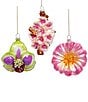 Mark Roberts Holiday Collection 6-Piece Assorted Orchid Flower Hanging Ornament Set - Image 1