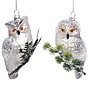 Mark Roberts Holiday Collection 6-Piece Assorted Owl on Branch Hanging Ornament Set - Image 1