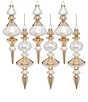 Mark Roberts Holiday Collection 6-Piece Assortment Elegant Finial Hanging Boxed Ornament Set - Image 2