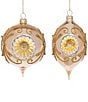 Mark Roberts Holiday Collection 6-Piece Assortment Scrolled Reflector Hanging Boxed Ornament Set - Image 2