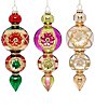 Mark Roberts Holiday Collection 6-Piece Assortment Triple Stack Drop Hanging Boxed Ornament Set - Image 1