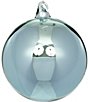 Color:Green - Image 1 - Holiday Collection Shiny Glass Ball Ornament, Set of 4