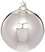 Color:Ivory - Image 2 - Holiday Collection Shiny Glass Ball Ornament, Set of 4