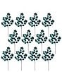 Mark Roberts Holiday Collection Sparkling Leaf Spray Pick, Set of 12 - Image 2