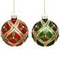 Mark Roberts Holly Diamond Ornament, Box of 6 - Image 1