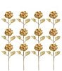 Mark Roberts Hydrangea Spray Gold Set of 12 - Image 2