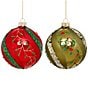 Mark Roberts Mistletoe Twist Ornament, Box of 6 - Image 1