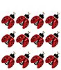 Mark Roberts Sequin Ladybug Ornament Set Of 12 - Image 2