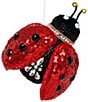 Mark Roberts Sequin Ladybug Ornament Set Of 12 - Image 1