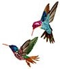 Mark Roberts Sequined Multi Color Hummingbird, Set Of 12 - Image 1