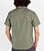 Color:Dark Jungle - Image 2 - Aerobora Austin Stripe Short Sleeve Woven Shirt