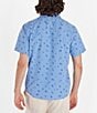 Color:Blue Bonnet Mushroom - Image 2 - Aerobora Printed Short Sleeve Woven Shirt