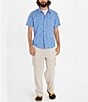 Color:Blue Bonnet Mushroom - Image 3 - Aerobora Printed Short Sleeve Woven Shirt