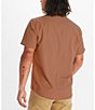 Color:Sunburn - Image 2 - Aerobora Solid Short Sleeve Woven Shirt