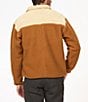 Color:Light Oak/Hazel - Image 2 - Aros Fleece Color Block Half-Zip Pullover