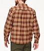 Color:Chocolate - Image 2 - Doran Plaid Midweight Flannel Long Sleeve Woven Shirt