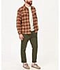 Color:Chocolate - Image 3 - Doran Plaid Midweight Flannel Long Sleeve Woven Shirt