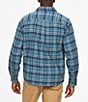 Color:Moon River - Image 2 - Doran Plaid Midweight Flannel Long Sleeve Woven Shirt