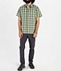 Color:Green - Image 3 - Eldridge Plaid Short Sleeve Woven Shirt