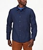 Color:Arctic Navy - Image 1 - Fairfax Lightweight Flannel Long Sleeve Woven Shirt
