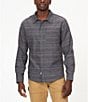 Color:Dark Steel - Image 1 - Fairfax Novelty Heather Lightweight Flannel Long Sleeve Shirt