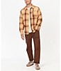 Color:Tangelo - Image 3 - Fairfax Novelty Lightweight Flannel Long Sleeve Shirt