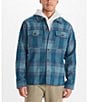 Color:Moon River - Image 1 - Incline Plaid Heavyweight Flannel Long-Sleeve Woven Shirt