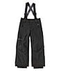 Color:Black - Image 1 - Little/Big Kids 6-15 Edge Insulated Snow Ski Bib Pants