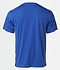 Color:Trail Blue - Image 2 - MMW Short Sleeve Gradient Graphic T-Shirt