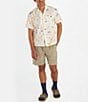 Color:Papyrus Trail Mix - Image 3 - Muir Printed Woven Short Sleeve Camp Shirt