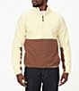 Color:Wheat/Pinecone - Image 1 - Rocklin Half-Zip Fleece Pullover