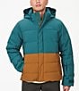 Color:Dark Jungle/Hazel - Image 1 - Snow Ski Color Block Shadow Puffer Jacket