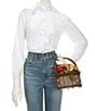 Mary Frances Apple Orchard Basket Inspired Top Handle Bag - Image 4