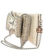 Mary Frances Fancy Bow Beaded Crossbody Clutch, Color:White - Image 5