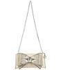 Mary Frances Fancy Bow Beaded Crossbody Clutch, Color:White - Image 6