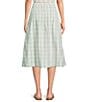 Mason's Daughter Andrea Coordinating Linen Pin Tuck Gingham A-Line Skirt - Image 2