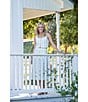 Mason's Daughter Andrea Coordinating Linen Pin Tuck Gingham A-Line Skirt - Image 5